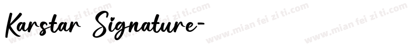 Karstar Signature字体转换